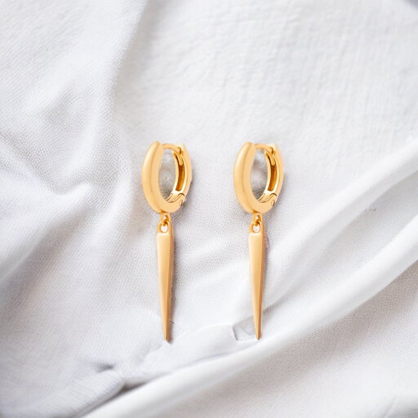 Gold Shilah Huggie Earrings